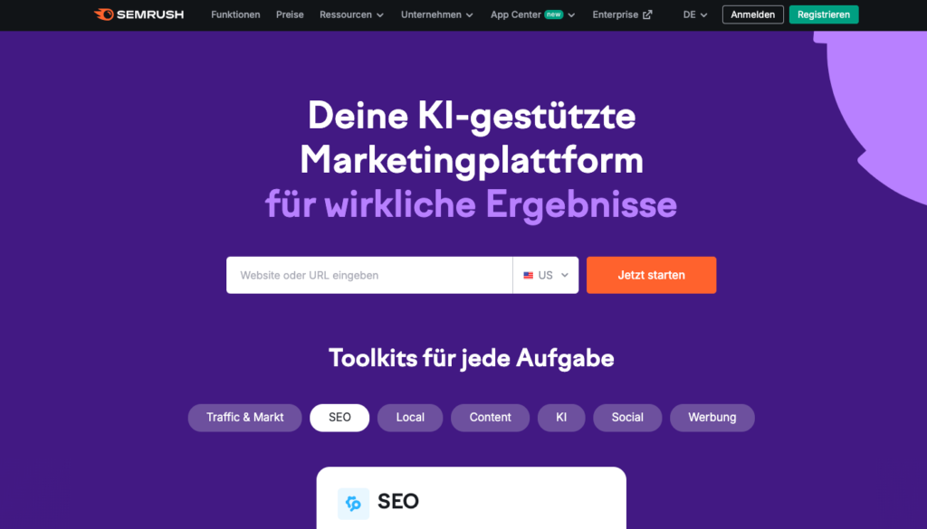 Keyword-Recherche-Tool semrush